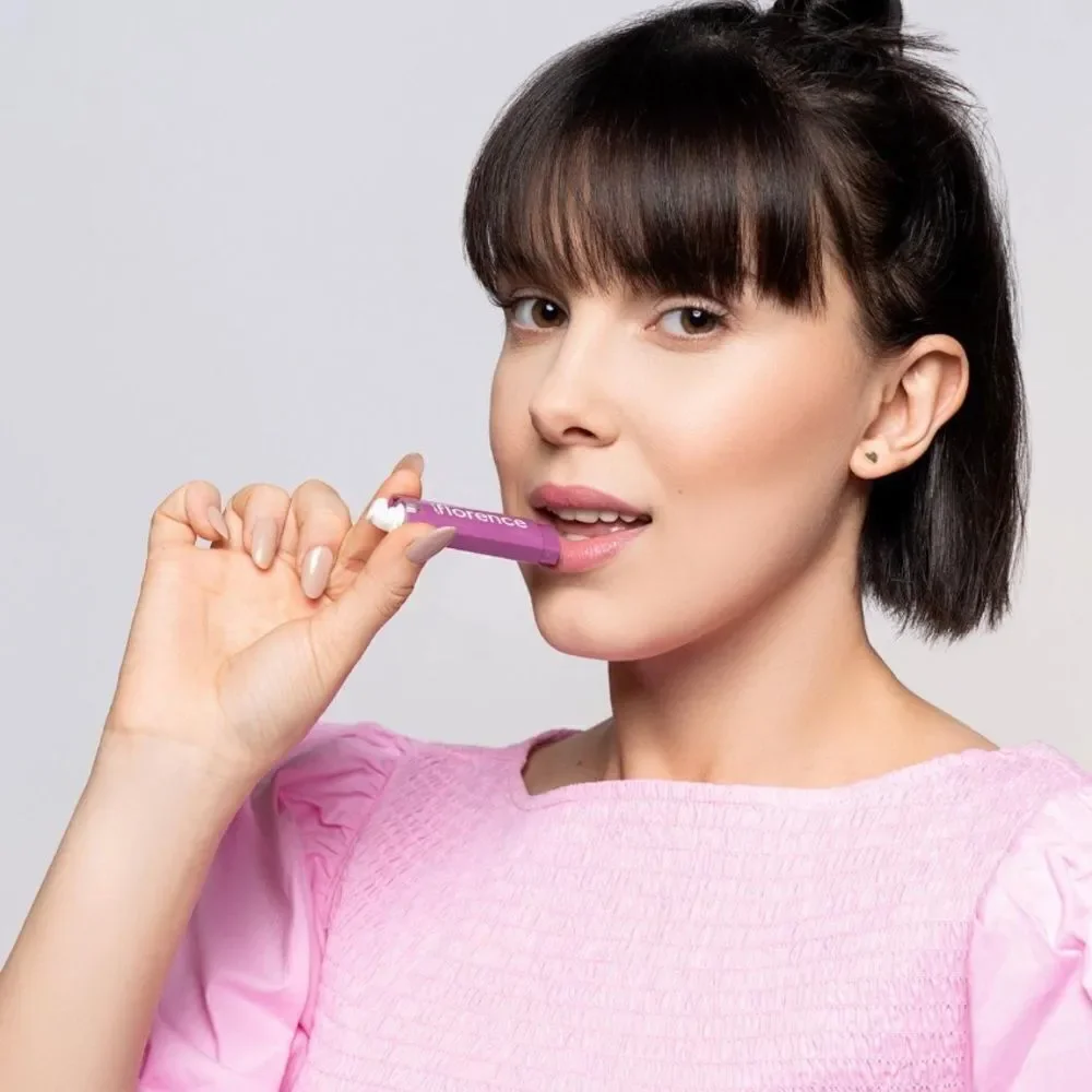 $12 🌙 Florence By Mills Tinted Lip Balm In Shade Dragonfruit Grape‎ Full …